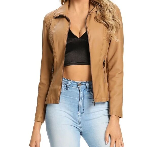 SPYM NWT Faux Leather Jacket size Small - Picture 1 of 7
